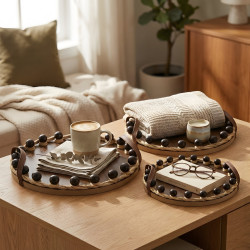 Wooden Tray Set 3 Pcs